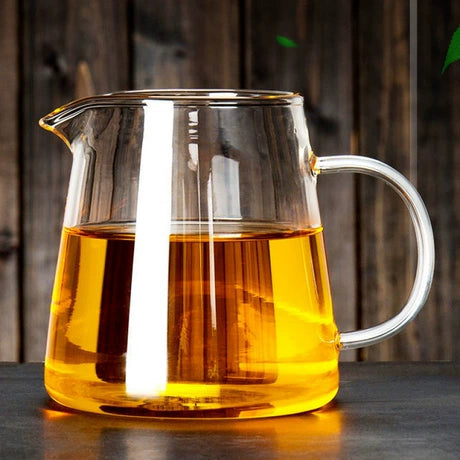 Minimalist Heat-Resistant Glass Tea Pitcher
