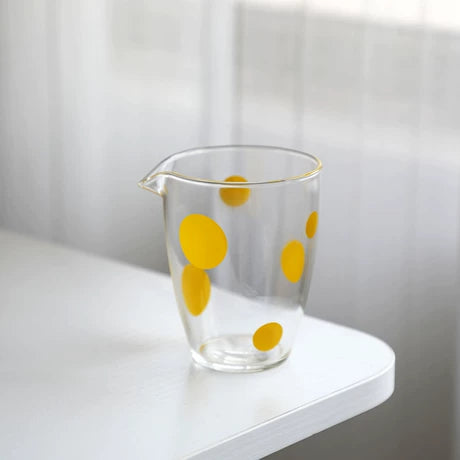 Playful Polka Dot Glass Tea Pitcher